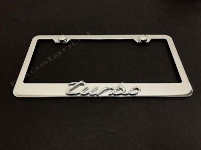 IPL 3D Stainless Steel License Plate Frame – Rust-Free With Screw Caps