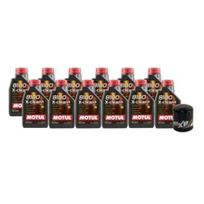 Motul + OEM Engine Oil Change Kit (5W30) (12 Liter) (X-CLEAN + 8100)