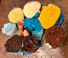 7  PACKS SPINNERIN LATCH HOOK RUG YARN WOOL 2 1/2" LEFTOVERS FREE SHIP  5 