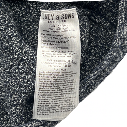 Only & Sons Top Women 4X Heather Gray Waffle Knit Texture Casual Everyday Shirt - Picture 10 of 11