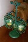 Candle Holder Metal Tabletop Birdcage Style Votive w/ Candles Included (New) — photo 9