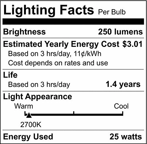 Satco S5020 34V Medium Base 25-Watt A19 Light Bulb, Frosted - Image 2 of 3