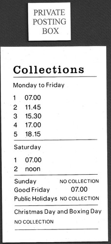 ROYAL MAIL. COLLECTION PLATE & POSTING TAB. FREE POSTAGE. NEW. WHITE. LAMP BOX.