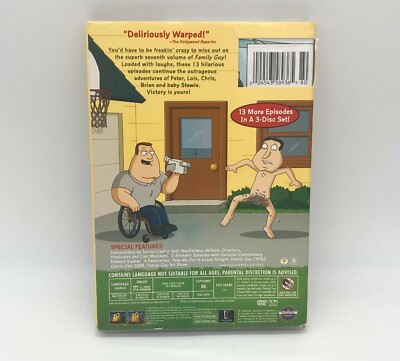 💿 Family Guy Volume 7 (DVD 2009, 3-Disc Set) 13 Episodes in Slip