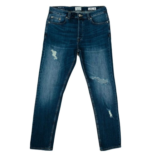 Slim fit Blue Ripped Jeans Size 