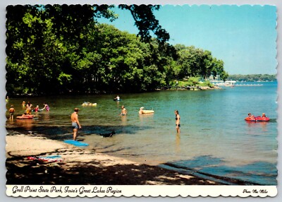 Grell Point State Park Postcard Great Lakes Region Iowa Vintage Collectible View