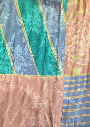 Vintage 80's Graphic Print Silk Skirt Size 12 - Umi Collection by Anne Crimmins - Picture 13 of 13