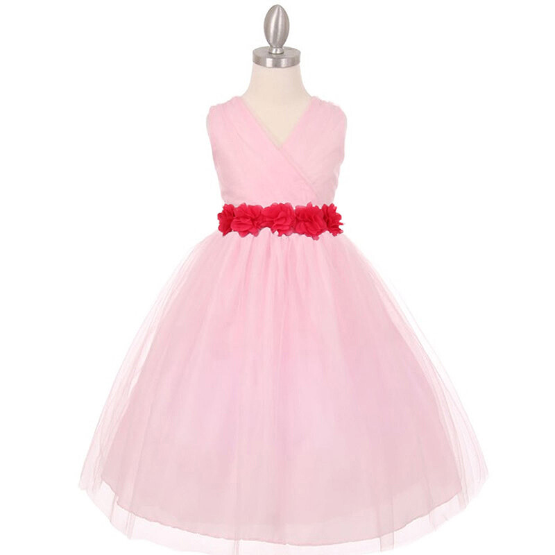 pink bridesmaid dresses size 8 Wedtrend Women Blush Sweetheart Long Chiffon Bridesmaid Dress with Bowknot  – WEDTREND main image 1