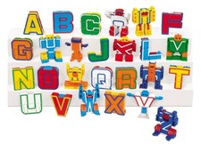 Lakeshore Alpha-Bots Transforming Alphabet Robots Complete ABC New In Package