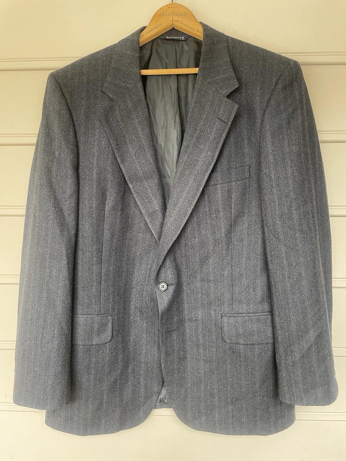 +Cappotto sportivo vintage uomo Burberry grigio taglia 44 Union Made