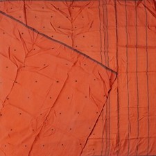 Vintage Vermillion Red Sarees 100 Pure Silk Handwoven Sari 5YD Craft Fabric