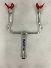 Airless Paint Spray Gun Extension Pole Double Nozzle Guard Painting Tool