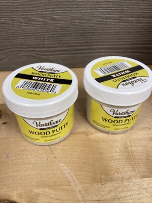 2 Pack Varathane Wood Putty White 3.75oz Each New