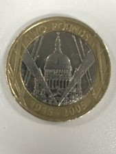RARE 2 POUND COIN ST PAULS CATHEDRAL *MINTING ERROR*