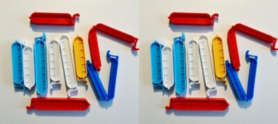 20 Stück Verschlussclips Frischhalteclips Tüten Beutel Verschluss Klammern