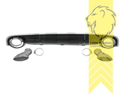 Heckansatz Heckspoiler Diffusor für Audi A7 nicht S-Line S7 RS7 4G schwarz