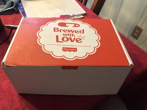 New In Box Fisher Price Brewed With Love Mom Coffee Cup Tumbler & Baby Teether - Picture 8 of 8