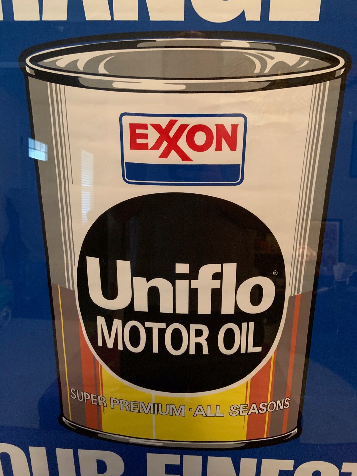 Vintage Exxon Uniflo Sign