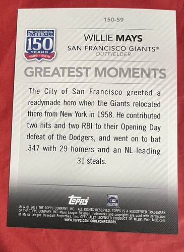 RARE (11) Willie Mays SSP # /49 5 X 7 SUPER SALE MT See Full Description Details - Picture 14 of 22