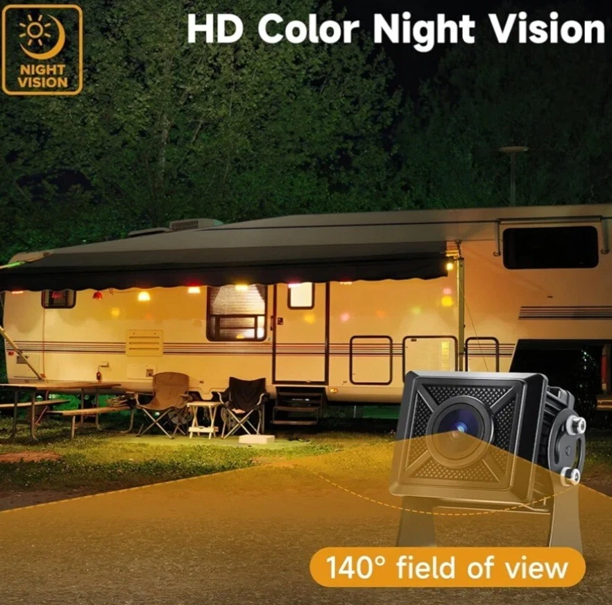 Wired Backup Camera with 7'' Touch Screen Monitor, Rear View Camera System fo... - Image 4 of 4