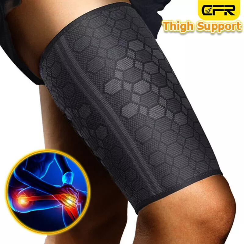 Thigh Brace Support Hamstring Compression Sleeve Running Pain