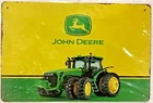 TIN SIGN 8x12 John Deere tractor farm equipment deer farming crops agriculture