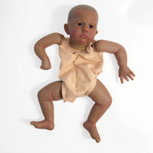 22" Lifelike Reborn Baby Doll Already Painted Kits with Cloth Body Visible Veins - Picture 1 of 3