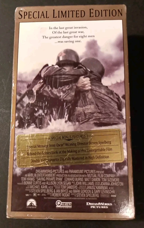 Saving Private Ryan (VHS) 2-Tape Set Special Limited Edition SEALED Tom Hanks - Image 2 of 2