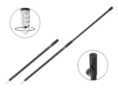 Black Bank Stick  Rutenhalter Bankstick Erdspeer Rutenständer - Delphin TopSTIX