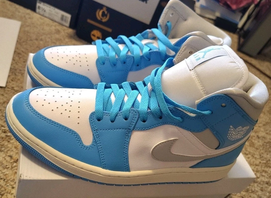 Las mejores ofertas en Jordan 1 Mid Dark Powder Blue W | eBay