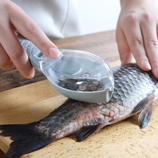 Fish Descaler Skin Scale Remover Scraper Grater Peeler Seafood Kitchen Too