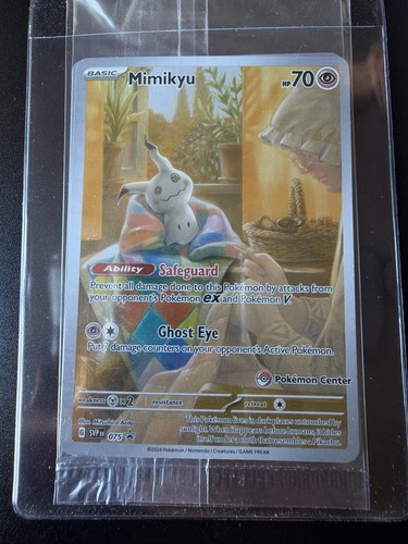 Mimikyu 075 Sv: Scarlet & Violet Promo Cards Holo Pokemon Center Stamp