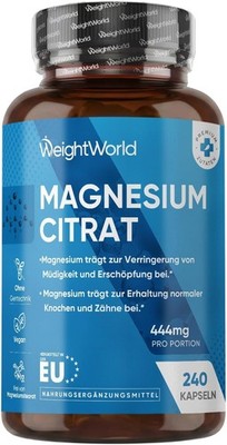 Buffered Magnesium Citrate Capsules - High Strenght Magnesium Supplement