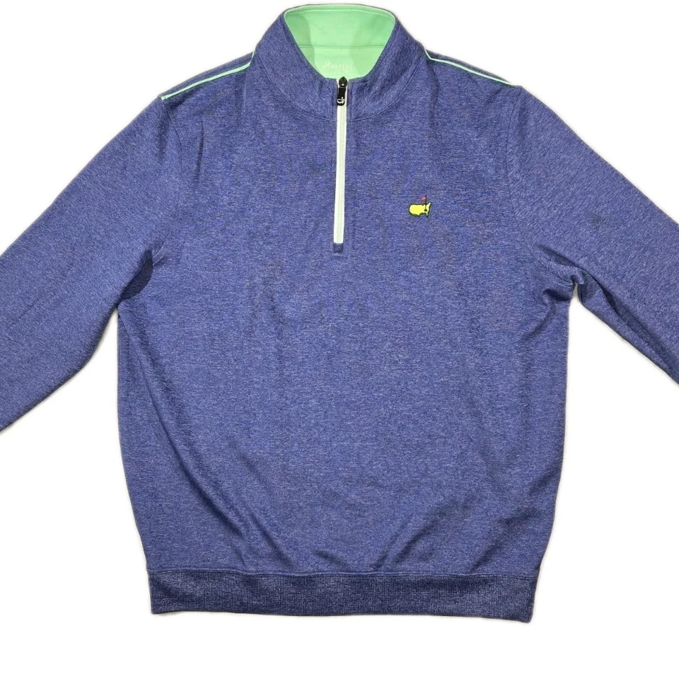 Jaqueta Pulôver The Masters Tech 1/4 Zíper Leve Azul Masculina Média  - Imagem 2 de 4