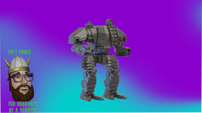 Grizzly Alternate Mech Model For Battletech 6mm-10mm-15mm RLWS