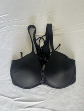 New Victoria s Secret PINK Swim String Bikini Top Black size Large NWT