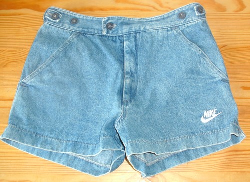 Nike Challenge Court Original Andre Agassi Tennis Jeans Short Blue, Size S