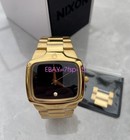 New Nixon Unisex A140-510 Player Crystal Gold-Tone Stainless Steel Black Watch