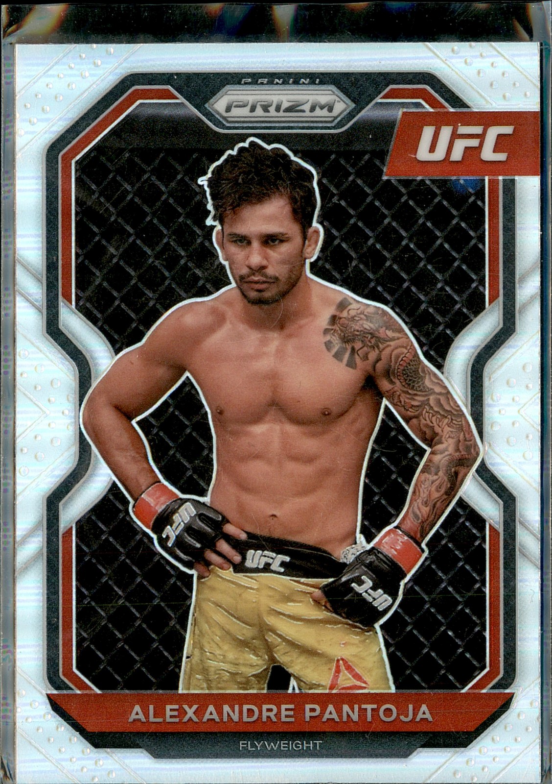 2021 Panini Prizm UFC #46 Alexandre Pantoja Silver Prizms