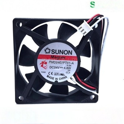   PMD2407PTV1-A DC24V 4.8W 7CM 7025 3-Wire Inverter Cooling Fan #nm