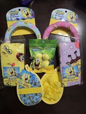 SpongeBob Spa Bundle for 2   Bath Headbands, Poufs, Microfiber Hair Towels ...