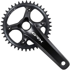 Shimano GRX FC-RX820-1 Crankset - 12-Speed, 40t, 110 BCD, Hollowtech II, Black