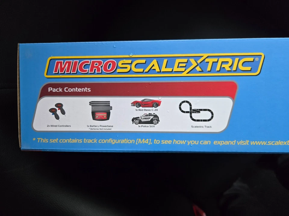 Micro Scalextric Police Pursuit Set – Red Rasio C-20 vs Police SUV –NEW & SEALED - Image 2 of 4