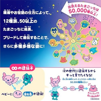 Tamagotchi Paradise 青 Bandai Tamagotchi Paradise Blue Water Collectibles Multicolor