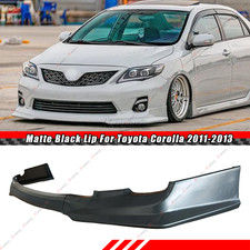 Matte Black For 2011-2013 Toyota Corolla Us-spec T Style Front Bumper Lip Abs