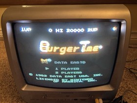 BurgerTime Nintendo Entertainment System NES 1987 USED TESTED WORKS