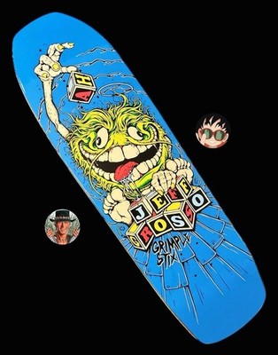 RARE Jeff Grosso Grimple Stix Guest Skateboard Deck 9.25” Anti