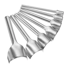 7pcs Half-Round Leather Punch, 10mm-40mm, Leather Cutter Arch Curve, Belt End...