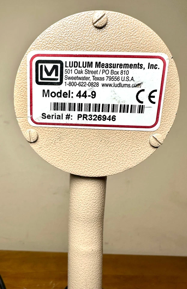 Ludlum Measuremets Inc. Modelo 14C Uso General 44-9 GM Detector Tipo Panqueque Foto 3 de 4