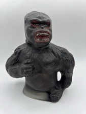 1976 Jim Beam King Kong Movie Whiskey Decanter 10” — Vintage Monster Barware